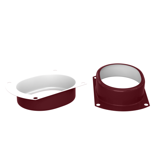 Воронка выпускная 76*102 Вишня (RAL3005)
